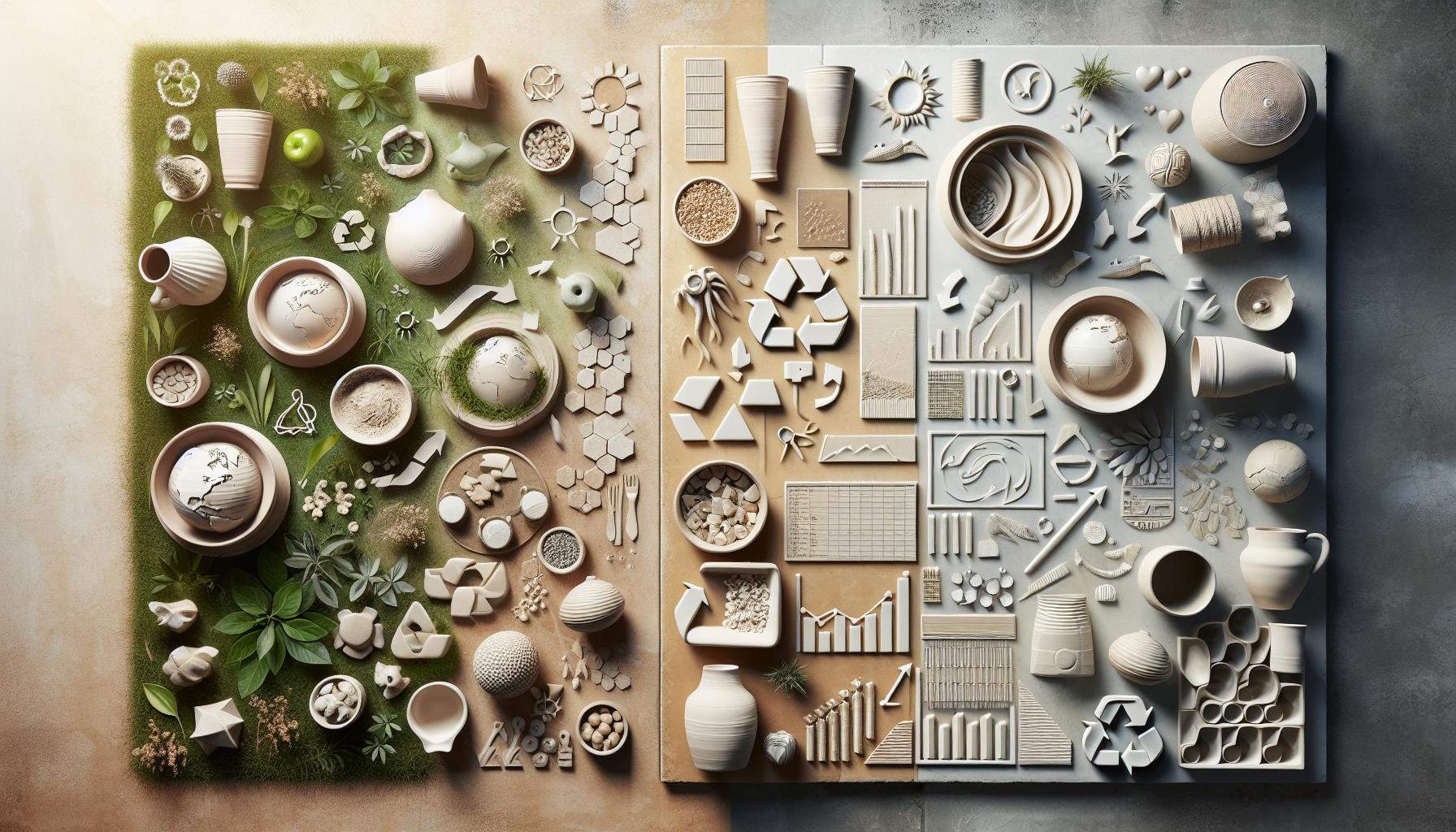 Comparing Recycled Stoneware with Traditional Ceramics